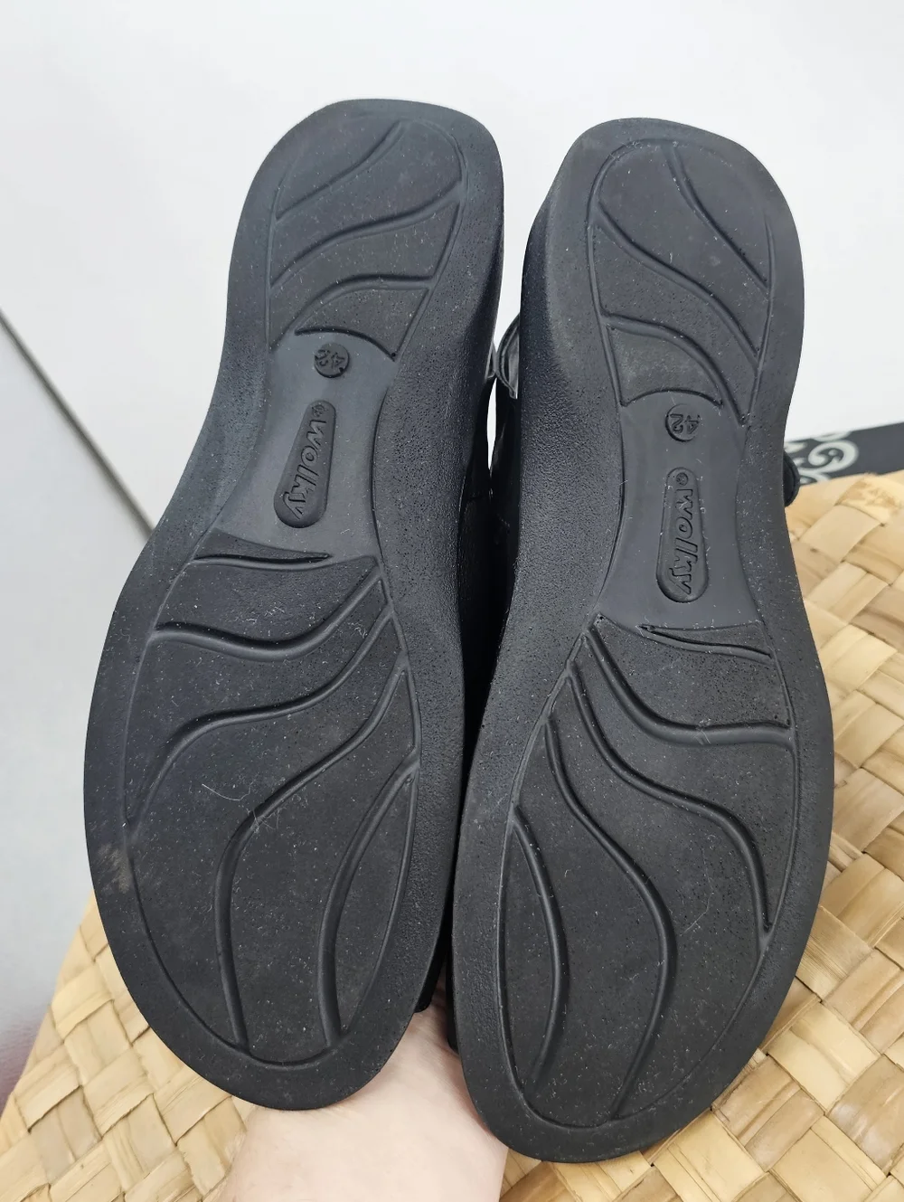Wolky Nimes Black Sandals Size 42